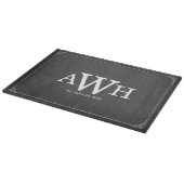 Monogramm-Wandtafel Schneidebrett (Ecke)