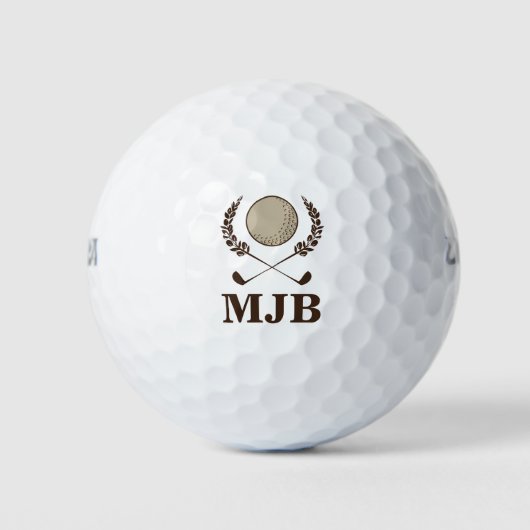 Monogramm-Wappen Golfball (Vorderseite)