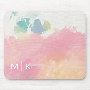 Monogramm  , was ich nach dem Wecken sah Mousepad