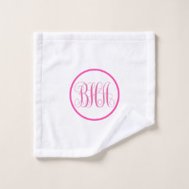 Monogramm Waschlappen