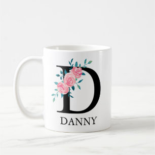 Monogramm Wasserfarbe Benutzerdefinierter Einzelbu Kaffeetasse