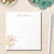 Monogramm-Wasserfarbe Hübscher Blumenstrauß Floral