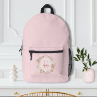 Monogramm-Wasserfarbe Rosa Rosenblüten Blumen Flor