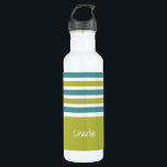 Monogramm-Wasserflaschen des Streifen-Musters Trinkflasche<br><div class="desc">Ändern Sie das Textfeld zu,  was Sie wollen. Sie können den Schriftart auch ändern und seine Größe und Farbe,  indem sie "verwenden,  fertigen ihn" Funktion besonders an sowie addieren mehr Textfelder,  wenn Sie wünschen. Sehen Sie meinen Speicher für mehr Einzelteile mit und Farbwahlen von,  dieses Entwurfs.</div>