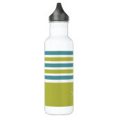 Monogramm-Wasserflaschen des Streifen-Musters Trinkflasche (Links)