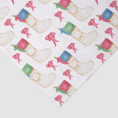 Monogramm Watercolor Personalisieren Sie den Weihn Seidenpapier (Ausschnitt)