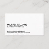 Monogramm | Wave Lines Abstrakt Hintergrund Visitenkarte (Rückseite)