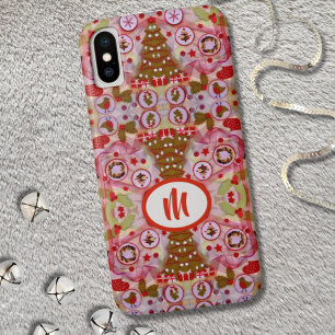 Monogramm Weihnachtsbaum Case-Mate iPhone Hülle