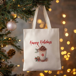 Monogramm Weihnachtskaffee Mingle Tasche