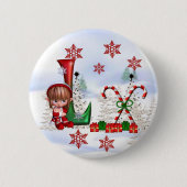 Monogramm-Weihnachtsknopf L Button (Vorderseite)