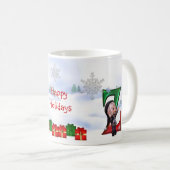 Monogramm-Weihnachtsschale Z Kaffeetasse (VorderseiteRechts)