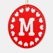Monogramm Weihnachtsschmuck mit Namensbuchstaben (Links)
