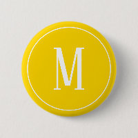 Monogramm Weiß mit goldgelber Rundtaste