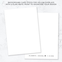 Monogramm weißer Hintergrund für Vellum-Overlay