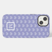 Monogramm Weißer Regenbogen iPhone Hülle (Rückseite (Horizontal))