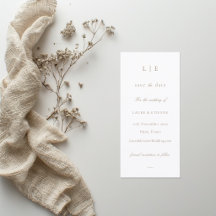 Monogramm Weißrosa Save the Date Hochzeit