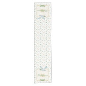 Monogramm-Weltfrieden für Aquarellfarben Kurzer Tischläufer (Vorderseite)