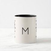 Monogramm, WENN DIE ROOTS TIEF SIND Inspiration Tasse (Zentrum)