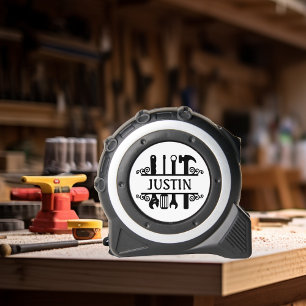 Monogramm Werkzeuge personalisierter Name Maßband