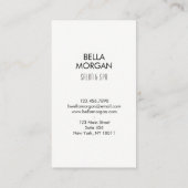 Monogramm Whimsical Visitenkarte (Rückseite)