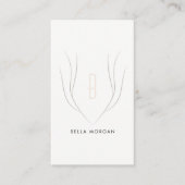 Monogramm Whimsical Visitenkarte (Vorderseite)