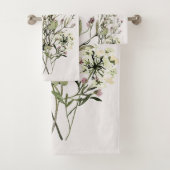 Monogramm Wildblume Bouquet Badhandtuch Set (Insitu)