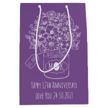 Monogramm-Wildblumen-Blumenstrauß