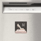 Monogramm | Wilder Apple | Elegante High Heel Mode Magnet (In Situ (Geschirrspüler))