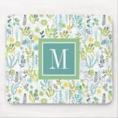 Monogramm | wildes und freies Muster Mousepad (Vorne)