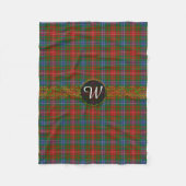 Monogramm-WilsonTartan Fleecedecke (Vorderseite)