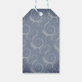 Monogramm-Wirbel-Gastgeschenk Hochzeit Geschenkanhänger (Rückseite)