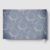 Monogramm-Wirbel Hochzeit Gästebuch (Rückseite)