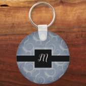 Monogramm-Wirbel Schlüsselanhänger (Vorderseite)