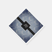 Monogramm-Wirbel Serviette (Ecke)