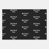 Monogramm-Wrapper für den personalisierten Namen Geschenkpapier Set (Vorderseite 3)