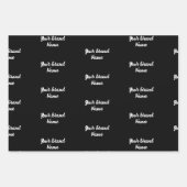 Monogramm-Wrapper für den personalisierten Namen Geschenkpapier Set (Vorderseite 2)