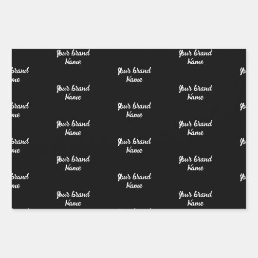 Monogramm-Wrapper für den personalisierten Namen Geschenkpapier Set (Vorderseite 2)