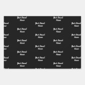 Monogramm-Wrapper für den personalisierten Namen Geschenkpapier Set (Vorderseite)