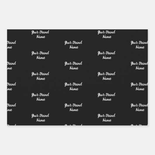 Monogramm-Wrapper für den personalisierten Namen Geschenkpapier Set (Vorderseite)