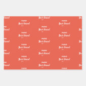 Monogramm-Wrapper für den personalisierten Namen Geschenkpapier Set (Vorderseite 3)