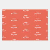 Monogramm-Wrapper für den personalisierten Namen Geschenkpapier Set (Vorderseite 2)