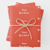 Monogramm-Wrapper für den personalisierten Namen Geschenkpapier Set (Beispiel)