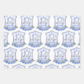 Monogramm-Wrapping-Papier der Familie Geschenkpapier Set (Vorderseite)