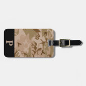 Monogramm Wüste Militärische Camouflage Camouflage Gepäckanhänger (Vorderseite horizontal)