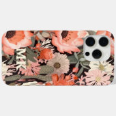 Monogramm Wüstenwildblumen Moderne Flora Case-Mate iPhone Hülle (Rückseite (Horizontal))