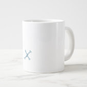 Monogramm X Jumbo-Tasse (Vorderseite Rechts)