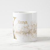 Monogramm "X" Jumbo-Tasse Soup Ice Cream (Vorderseite)