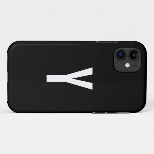 Monogramm Y Case-Mate iPhone Hülle (Rückseite (Horizontal))