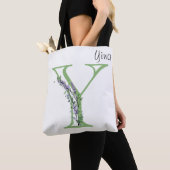 Monogramm Y Lavendel Eukalyptus Tasche (Von Nahem)