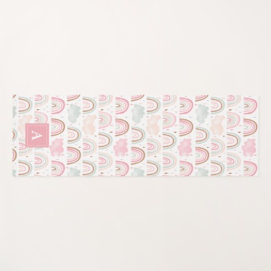 Monogramm Yogamatte (Vorderseite (Horizontal))